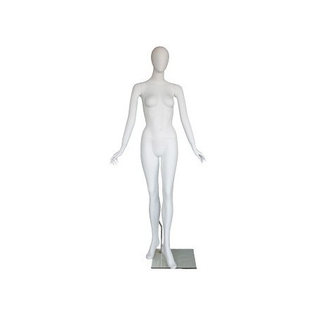 Contemporary Style Egg Head Female Mannequin -SFW59E-WT