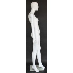 Contemporary Style Egg Head Female Mannequin -SFW59E-WT