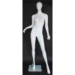 Contemporary Style Egg Head Female Mannequin -SFW61E-WT