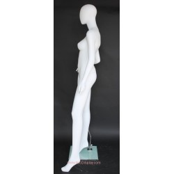 Contemporary Style Egg Head Female Mannequin -SFW61E-WT