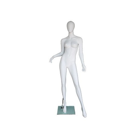 Contemporary Style Egg Head Female Mannequin -SFW61E-WT