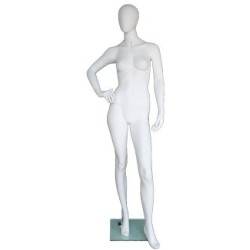 Contemporary Style Egg Head Female Mannequin -SFW62E-WT