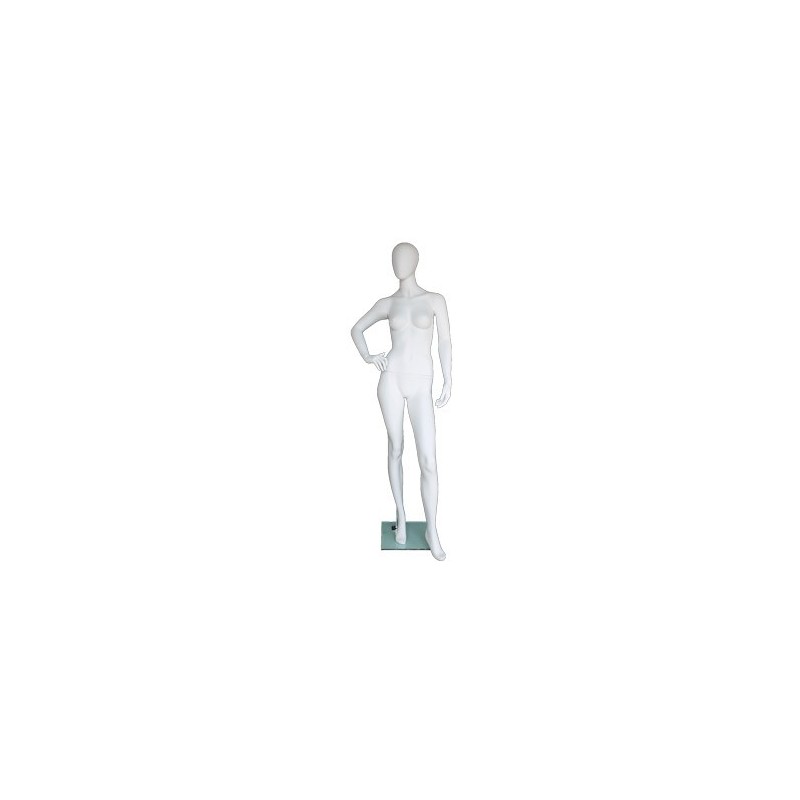 Contemporary Style Egg Head Female Mannequin -SFW62E-WT