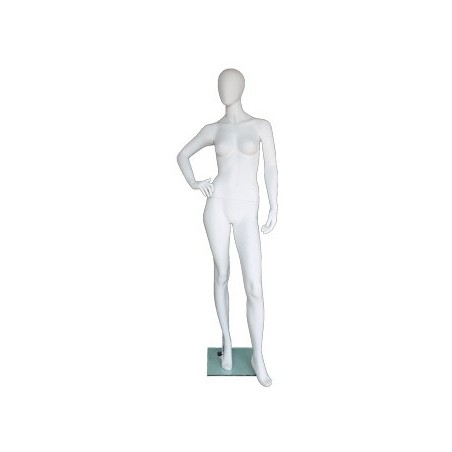 Contemporary Style Egg Head Female Mannequin -SFW62E-WT