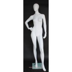 Contemporary Style Egg Head Female Mannequin -SFW62E-WT