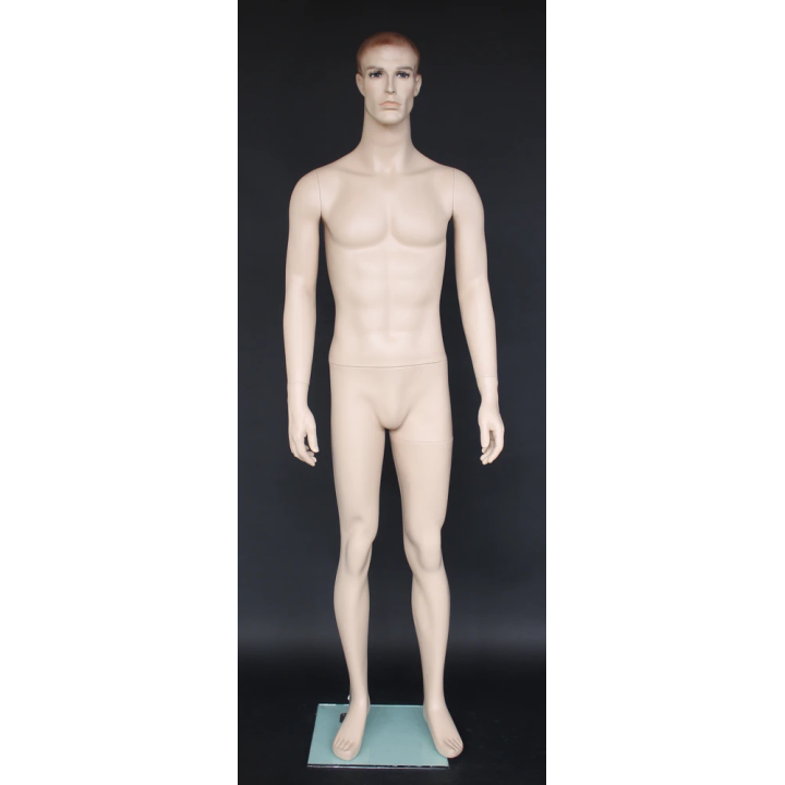 SFM72-FT - 5 ft 10 in Realistic Male Mannequin Small Size with Face make up | NYC Display