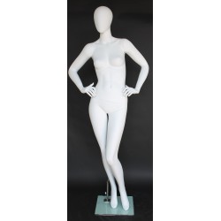 Contemporary Style Egg Head Female Mannequin -SFW65E-WT