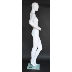 Contemporary Style Egg Head Female Mannequin -SFW65E-WT