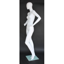 Contemporary Style Egg Head Female Mannequin -SFW65E-WT