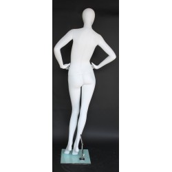 Contemporary Style Egg Head Female Mannequin -SFW65E-WT