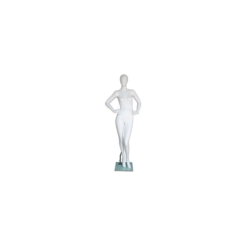 Contemporary Style Egg Head Female Mannequin -SFW65E-WT