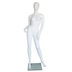 Contemporary Style Egg Head Female Mannequin -SFW67E-WT