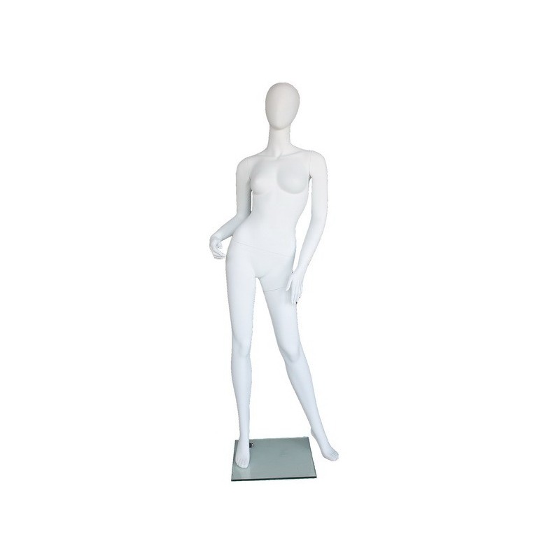 Contemporary Style Egg Head Female Mannequin -SFW67E-WT