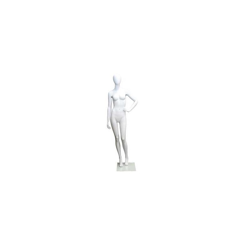 Contemporary Style Egg Head Female Mannequin -SFW69E-WT