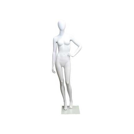 Contemporary Style Egg Head Female Mannequin -SFW69E-WT