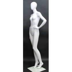 Contemporary Style Egg Head Female Mannequin -SFW69E-WT