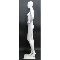 Contemporary Style Egg Head Female Mannequin -SFW69E-WT