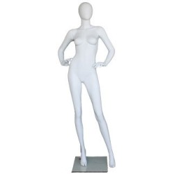 Contemporary Style Egg Head Female Mannequin -SFW70E-WT