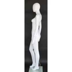 Glossy White Finish Egg Head Female Mannequin -SFW82E-GW