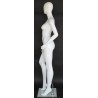 Glossy White Finish Egg Head Female Mannequin -SFW83E-GW