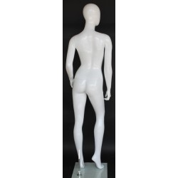 Glossy White Finish Egg Head Female Mannequin -SFW83E-GW