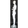 Glossy White Finish Egg Head Female Mannequin -SFW84E-GW