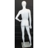 Glossy White Finish Egg Head Female Mannequin -SFW87E-GW