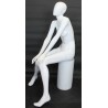 Glossy White Finish Fancy Sitting Female Mannequin -SFW90E-GW