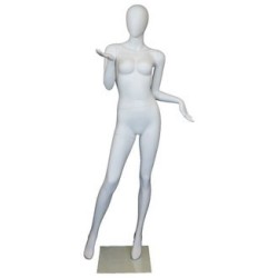 Fancy Standing Style Egg Head Female Mannequin -SFW95E-WT