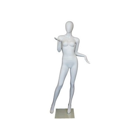 Fancy Standing Style Egg Head Female Mannequin -SFW95E-WT