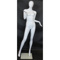 Fancy Standing Style Egg Head Female Mannequin -SFW95E-WT