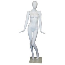 Fancy Standing Style Egg Head Female Mannequin -SFW96E-WT