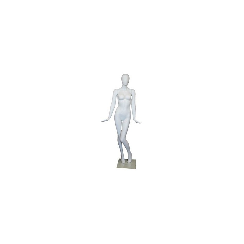 Fancy Standing Style Egg Head Female Mannequin -SFW96E-WT