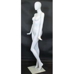 Fancy Standing Style Egg Head Female Mannequin -SFW96E-WT