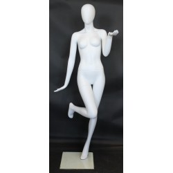 Fancy Standing Style Egg Head Female Mannequin -SFW97E-WT