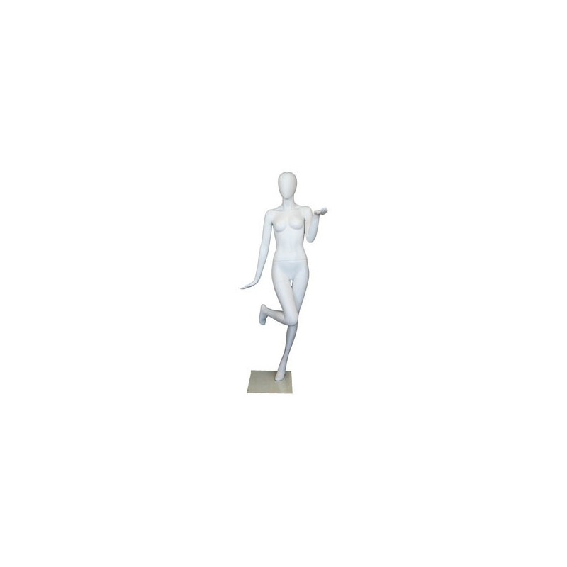 Fancy Standing Style Egg Head Female Mannequin -SFW97E-WT