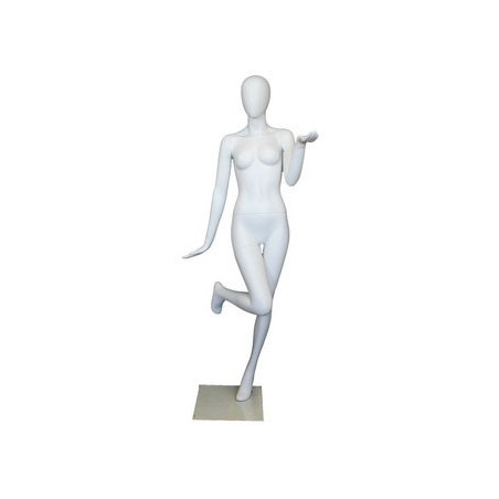 Fancy Standing Style Egg Head Female Mannequin -SFW97E-WT