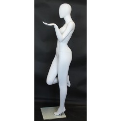 Fancy Standing Style Egg Head Female Mannequin -SFW97E-WT