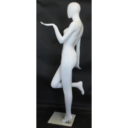 Fancy Standing Style Egg Head Female Mannequin -SFW97E-WT