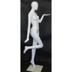 Fancy Standing Style Egg Head Female Mannequin -SFW97E-WT