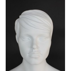 Featured Face Matte White Plus size Female Mannequin- PLUS-6 WT