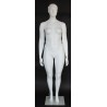 Featured Face Matte White Plus size Female Mannequin- PLUS-6 WT