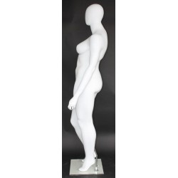 Egg Head Matte White Plus size Female Mannequin- PLUS-22