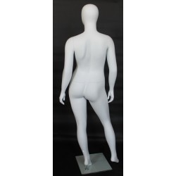 Egg Head Matte White Plus size Female Mannequin- PLUS-44