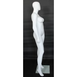 Egg Head Matte White Plus size Female Mannequin- PLUS-44