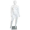 Egg Head Matte White Plus size Female Mannequin- PLUS-44