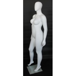 Egg Head Matte White Plus size Female Mannequin- PLUS-44