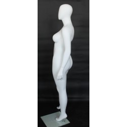 Egg Head Matte White Plus size Female Mannequin- PLUS-44