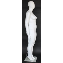 Egg Head Matte White Plus size Female Mannequin- PLUS-55