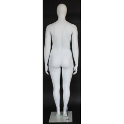 Egg Head Matte White Plus size Female Mannequin- PLUS-55